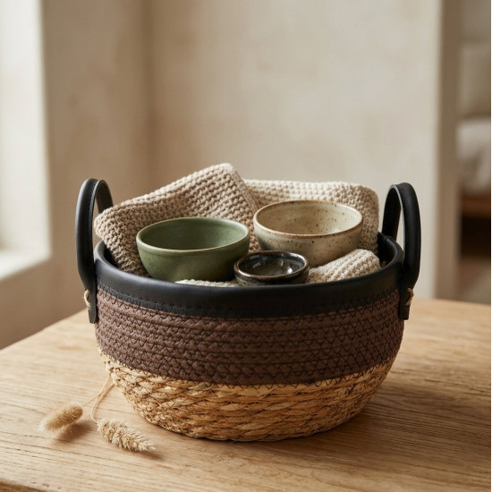 Straw Basket Set 3 Pcs